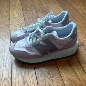 New Balance Women's Lavender and Gray Sneakers